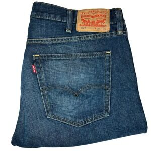 Levi's 527 Men's 38x30 Bootcut Jeans Dark Wash‎ Denim 100% Cotton